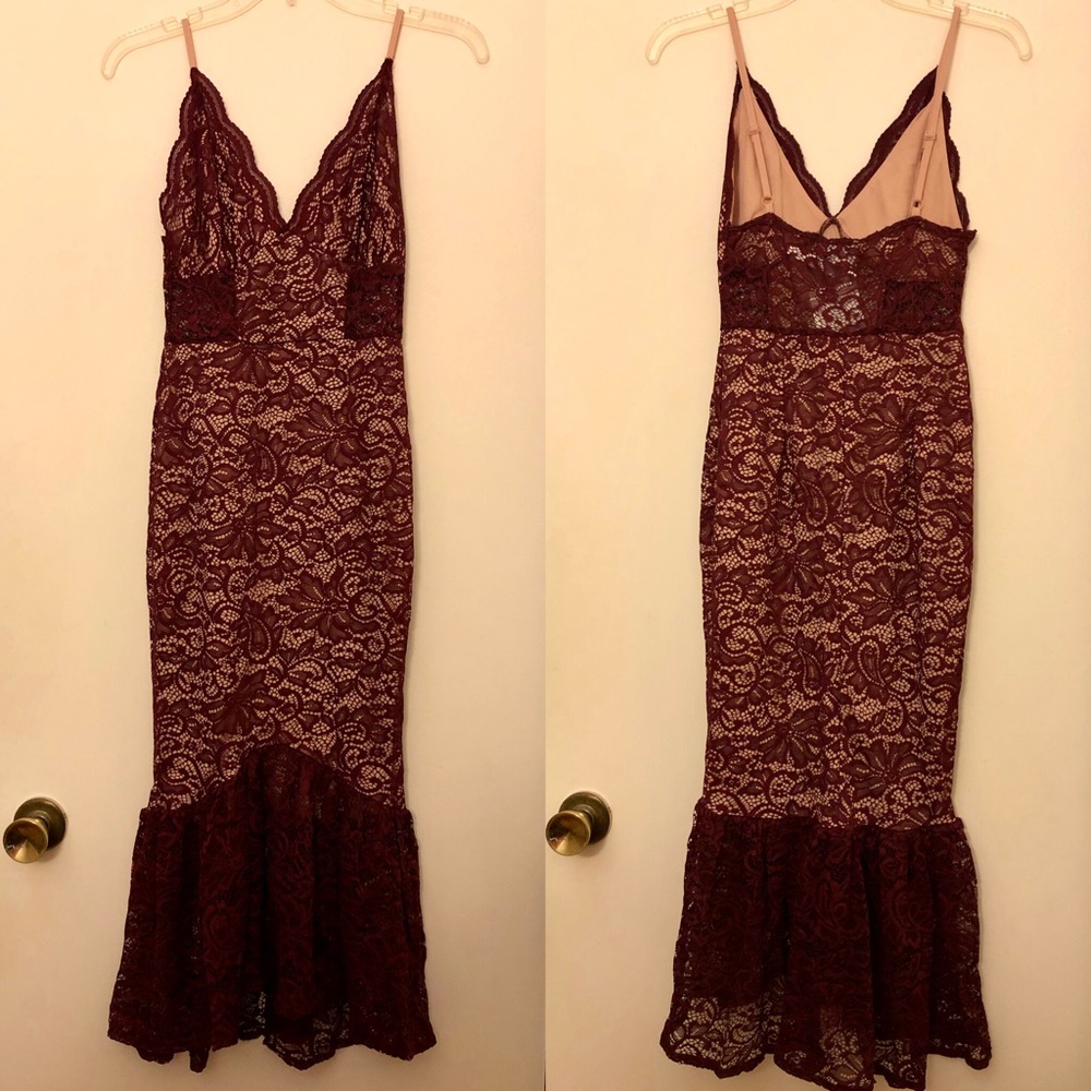 NWT ASOS Lacey Midi Dress